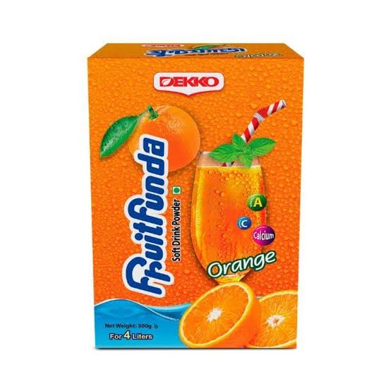 Dekko Fruit Funda Soft Drink Powder (Orange) 125 gm