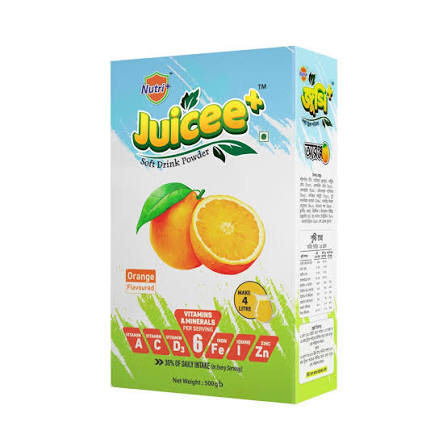 Nutri+ Juicee+ Orange Fortified Soft Drink Powder 500 gm