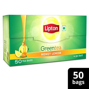 Lipton Green Tea Bag Honey and Lemon 50 pcs